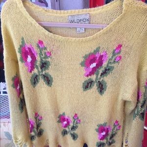 Wildfox distressed sweater
